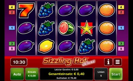 Sizzling Hot Deluxe Slot im King Billy