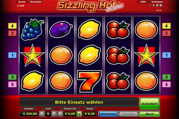 Sizzling Hot Spielautomat