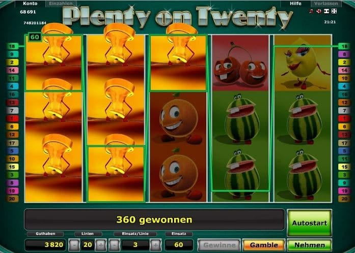 Plenty on Twenty Spielautomat