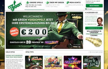 Das Mr Green Casino besuchen